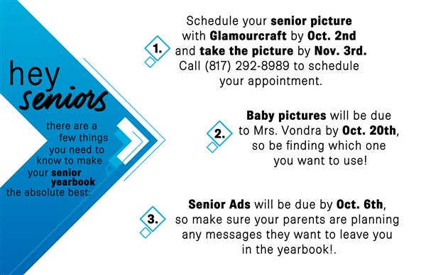Senior Yearbook info